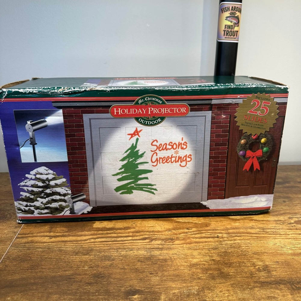 Mr. Christmas Holiday Projector Outdoor Indoor 25 Slides Year Round Celebration